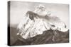 The Abruzzi Spur on the K2 Mountain. from the Year 1910 Illustrated-null-Stretched Canvas