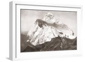 The Abruzzi Spur on the K2 Mountain. from the Year 1910 Illustrated-null-Framed Giclee Print