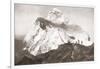 The Abruzzi Spur on the K2 Mountain. from the Year 1910 Illustrated-null-Framed Giclee Print