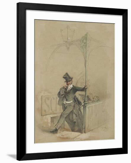 The Absent-Minded Reveller-Mihaly von Zichy-Framed Giclee Print