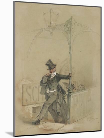 The Absent-Minded Reveller-Mihaly von Zichy-Mounted Giclee Print