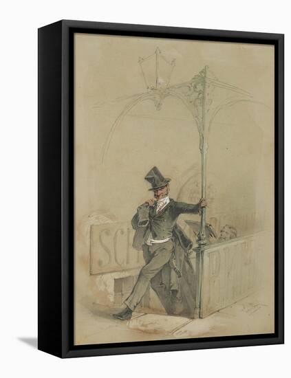 The Absent-Minded Reveller-Mihaly von Zichy-Framed Stretched Canvas