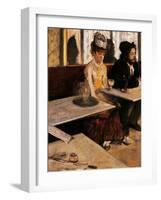 The Absinthe Absinthe Drinker-Edgar Degas-Framed Giclee Print