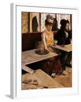 The Absinthe Absinthe Drinker-Edgar Degas-Framed Giclee Print