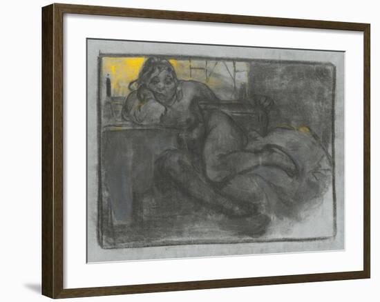 The Absinthe Drinker, 1900-1905-Alphonse Mucha-Framed Giclee Print
