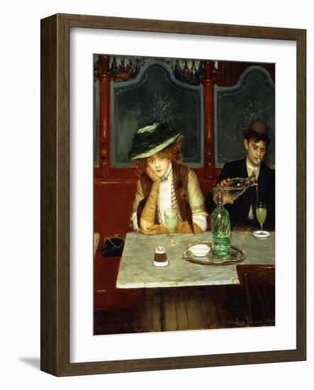The Absinthe Drinkers, 1908-Jean Béraud-Framed Giclee Print