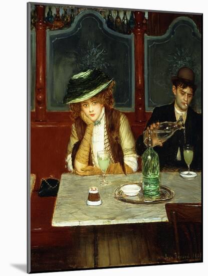 The Absinthe Drinkers, 1908-Jean Béraud-Mounted Giclee Print