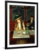 The Absinthe Drinkers, 1908-Jean Béraud-Framed Giclee Print