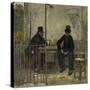The Absinthe Drinkers (Les Declasses), 1881-Jean Francois Raffaelli-Stretched Canvas