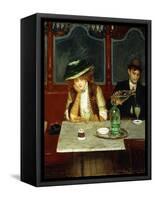 The Absinthe Drinkers-Jean Béraud-Framed Stretched Canvas