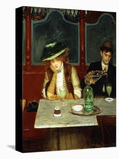 The Absinthe Drinkers-Jean Béraud-Stretched Canvas