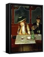 The Absinthe Drinkers-Jean Béraud-Framed Stretched Canvas