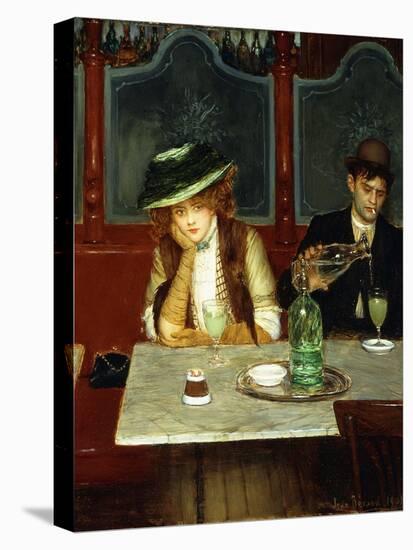 The Absinthe Drinkers-Jean Béraud-Stretched Canvas