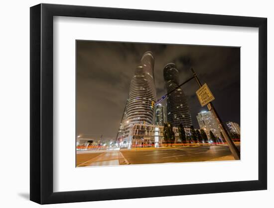 The Absolute Tower, Marilyn Monroe buildings in Mississauga, Ontario, Canada, North America-Paul Porter-Framed Photographic Print