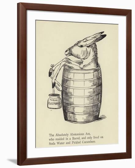 The Absolutely Abstemious Ass-Edward Lear-Framed Giclee Print