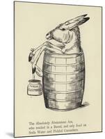 The Absolutely Abstemious Ass-Edward Lear-Mounted Giclee Print