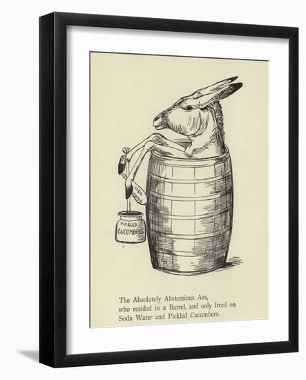 The Absolutely Abstemious Ass-Edward Lear-Framed Giclee Print