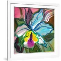 The Abstract Flowers Drawn On A Paper-balaikin2009-Framed Art Print