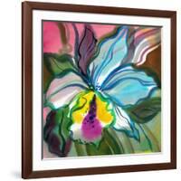 The Abstract Flowers Drawn On A Paper-balaikin2009-Framed Art Print