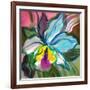 The Abstract Flowers Drawn On A Paper-balaikin2009-Framed Art Print