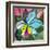 The Abstract Flowers Drawn On A Paper-balaikin2009-Framed Art Print