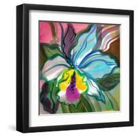 The Abstract Flowers Drawn On A Paper-balaikin2009-Framed Art Print