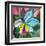 The Abstract Flowers Drawn On A Paper-balaikin2009-Framed Art Print