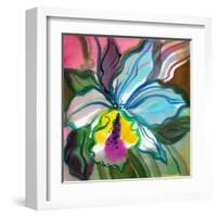 The Abstract Flowers Drawn On A Paper-balaikin2009-Framed Art Print