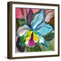 The Abstract Flowers Drawn On A Paper-balaikin2009-Framed Art Print