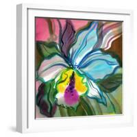 The Abstract Flowers Drawn On A Paper-balaikin2009-Framed Art Print