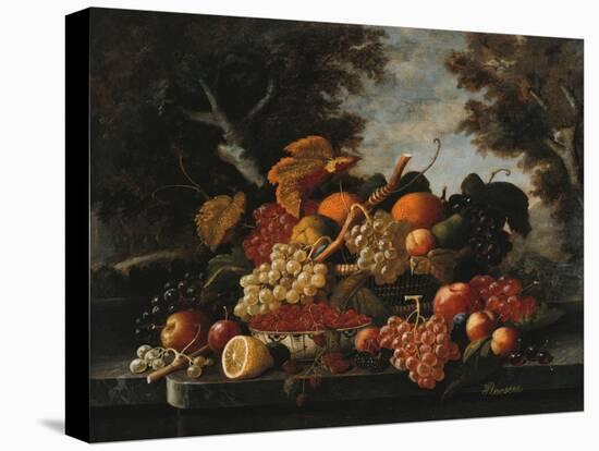 The Abundance of Fruit-William Bradford-Stretched Canvas