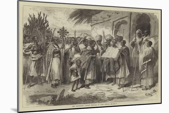 The Abyssinian Church Festival of Palm Sunday-null-Mounted Giclee Print