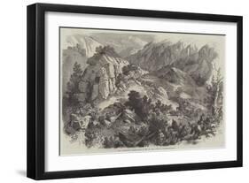 The Abyssinian Expedition, a Bit of the Line of March-null-Framed Giclee Print