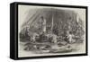 The Abyssinian Expedition, a Dinner in the Native Style-null-Framed Stretched Canvas