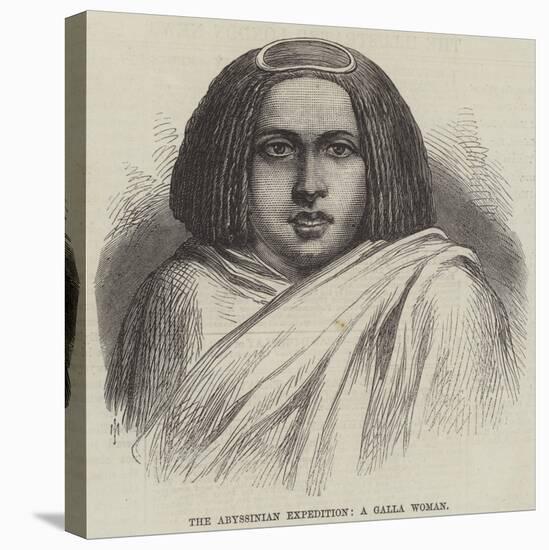 The Abyssinian Expedition, a Galla Woman-null-Stretched Canvas