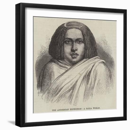 The Abyssinian Expedition, a Galla Woman-null-Framed Giclee Print