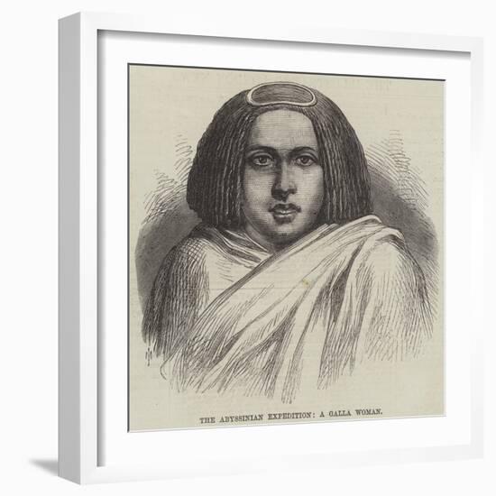 The Abyssinian Expedition, a Galla Woman-null-Framed Giclee Print