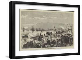 The Abyssinian Expedition, a Sketch on the Shore at Zulla, Annesley Bay-Charles Robinson-Framed Giclee Print