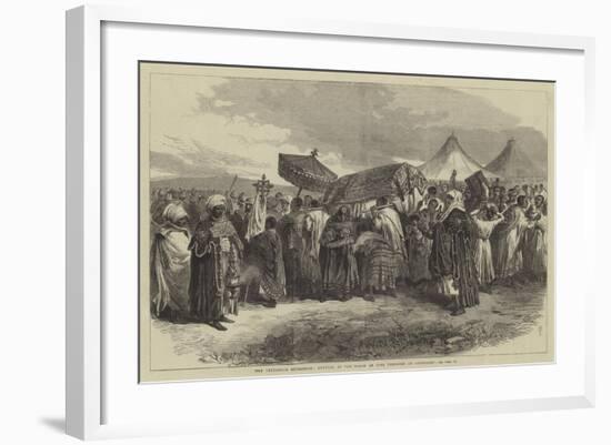 The Abyssinian Expedition, Funeral of the Widow of King Theodore at Aikhullet-null-Framed Giclee Print