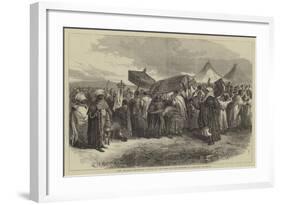 The Abyssinian Expedition, Funeral of the Widow of King Theodore at Aikhullet-null-Framed Giclee Print