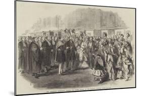 The Abyssinian Expedition, General Sir Robert Napier at the Railway Station, Dover-null-Mounted Giclee Print