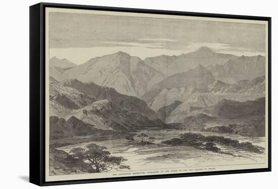 The Abyssinian Expedition, Koomailee, at the Mouth of the Pass Leading to Senafe-null-Framed Stretched Canvas