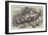 The Abyssinian Expedition, Return of the Army from Magdala, the Mountain Train-null-Framed Giclee Print