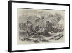 The Abyssinian Expedition, the Elephant Train-null-Framed Giclee Print