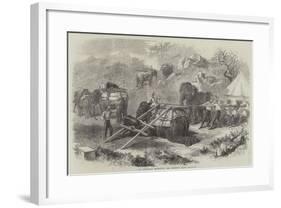 The Abyssinian Expedition, the Elephant Train-null-Framed Giclee Print