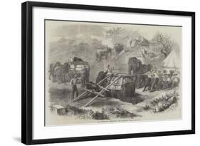 The Abyssinian Expedition, the Elephant Train-null-Framed Giclee Print