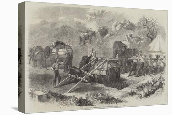 The Abyssinian Expedition, the Elephant Train-null-Stretched Canvas