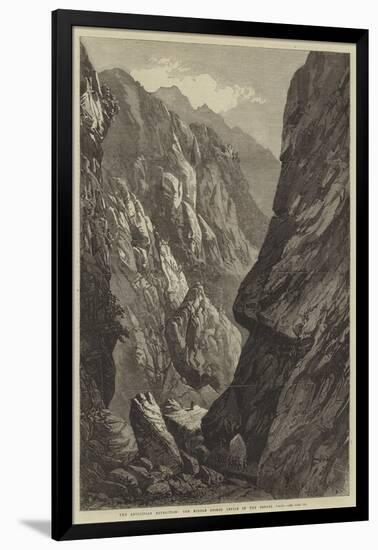 The Abyssinian Expedition, the Middle Sooroo Defile in the Senafe Pass-null-Framed Giclee Print