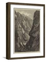 The Abyssinian Expedition, the Middle Sooroo Defile in the Senafe Pass-null-Framed Giclee Print