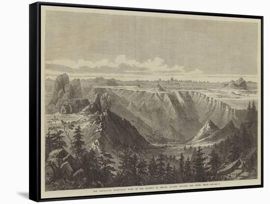 The Abyssinian Expedition, View of the Plateau at Senafe, Looking Towards the Adowa Peaks-null-Framed Stretched Canvas